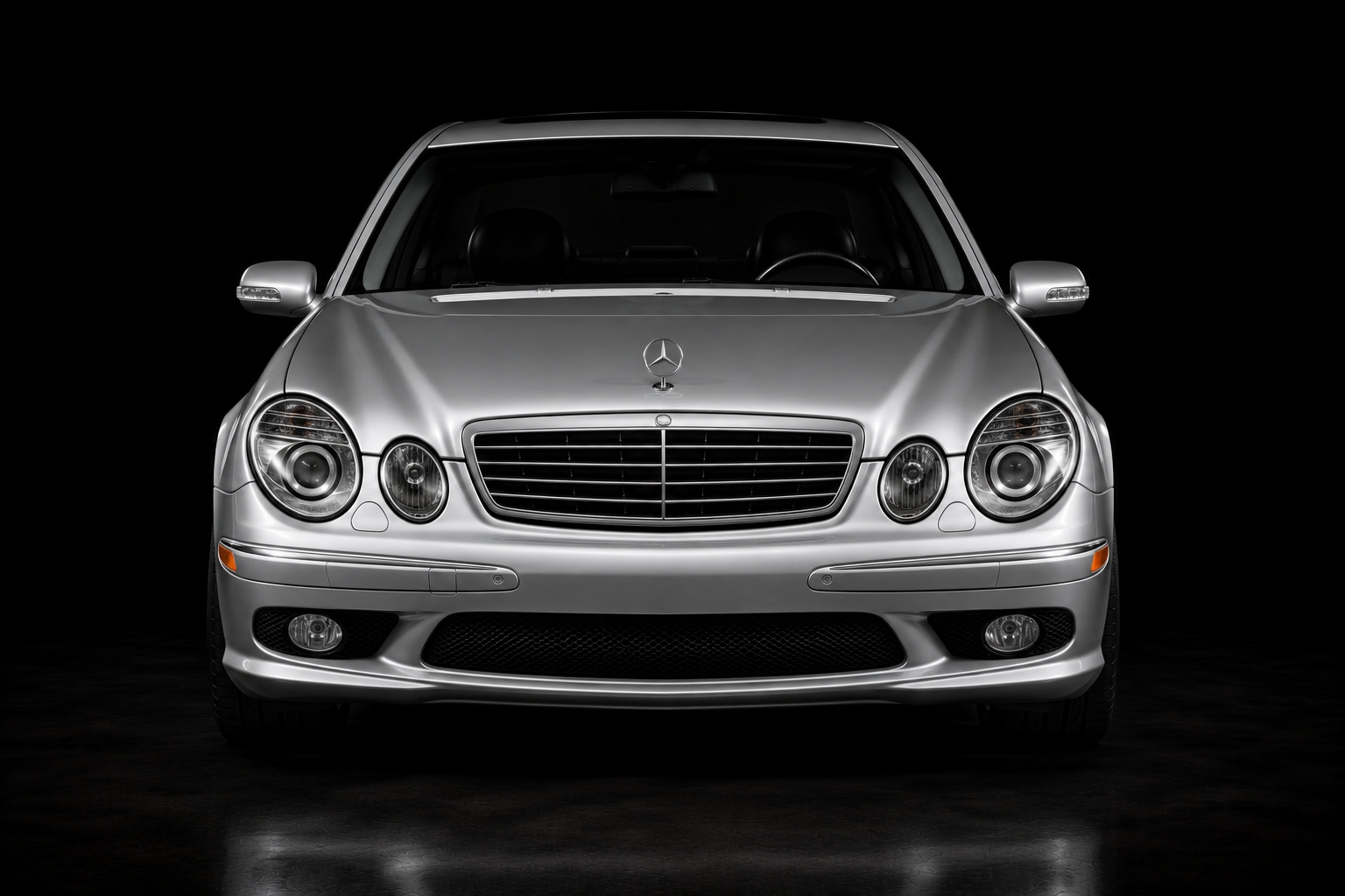2005 Mercedes-Benz E55 AMG in Brilliant Silver